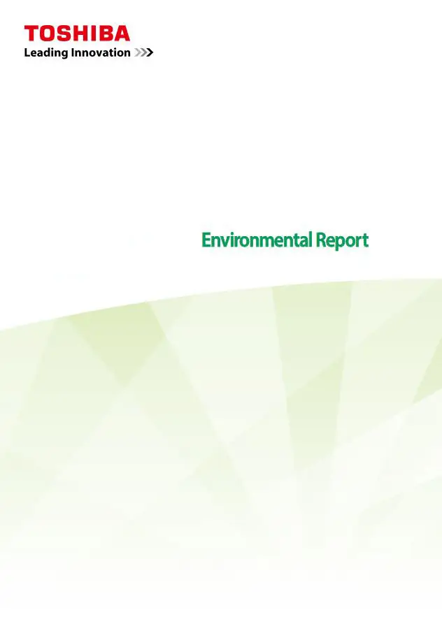Environment, Report, responsibility, Toshiba, Viker Office